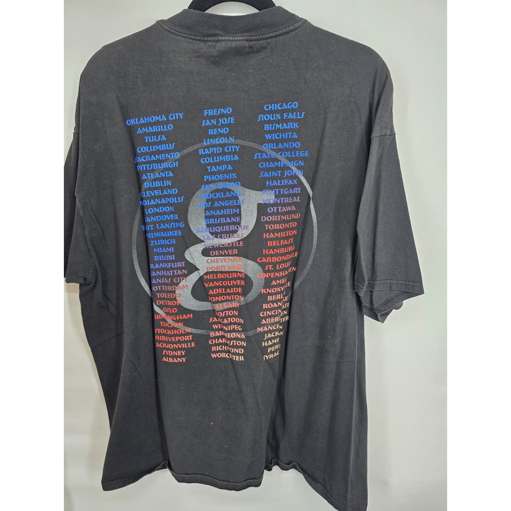 Vintage Garth Brooks 1990s World Tour T-Shirt Hanes Beefy-T Black Mens XL - Picture 4 of 5